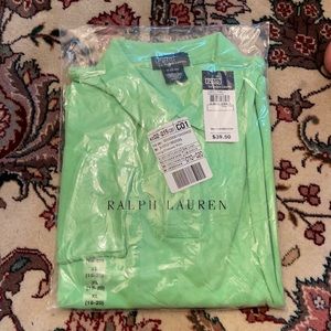 Boys green long sleeve Polo by Ralph Lauren